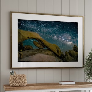 Joshua Tree Milky Way Photo, Night Sky Photography, Milky Way Print, Astrophotography, Desert Night Sky Photo