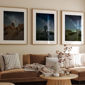 Milky Way Set of 3 Prints, Celestial Home Decor, Starry Sky Print, Night Sky Print Set, Astrophotography Set