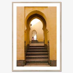 Moroccan Doorway Wall Art, Moorish Arch Print, Moroccan Architecture Photography, Islamic Design, Fine Art Travel Poster, Large Wall Decor