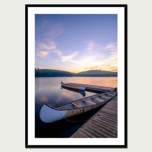 Algonquin Park Canoe Wall Art, Lake Opeongo Print, Canadian Nature Photography, Canoe Photo, Cottage Wall Art, Framed or Unframed Print
