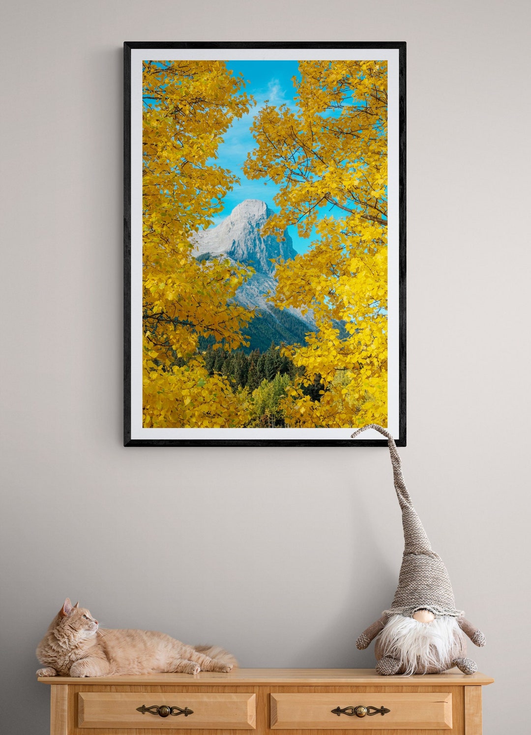 Canmore Autumn Print Mount Rundle Photo Quarry Lake Canmore - Etsy