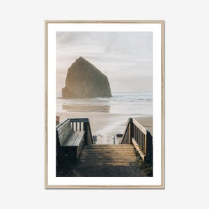 Cannon Beach Sunset Print: Oregon Coast Photography, Haystack Rock