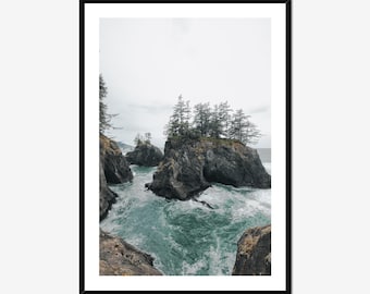 Oregon Coast Photography Print: Moody Seascape Wall Art