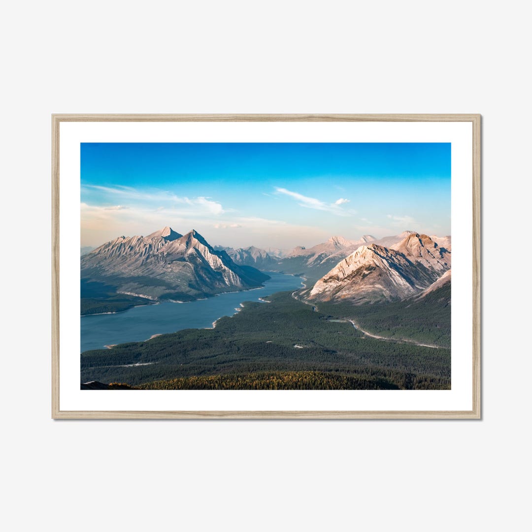 Canadian Rockies Mountain Print, Banff Landscape Wall Art, Tent Ridge ...