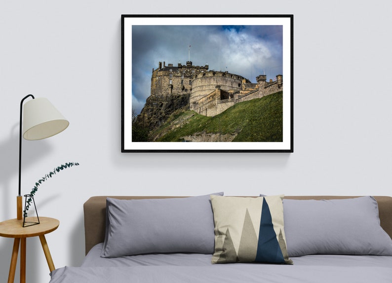 Edinburgh Castle Print Scotland Wall Art Edinburgh Print Etsy
