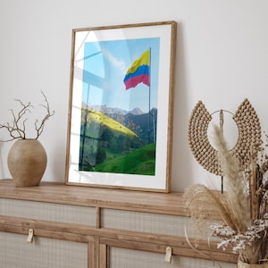 Colombia Landscape Photo Poster Print, Cocora Valley Photo, Colombia Wall Decor, Salento Colombia, Colombia Wall Art