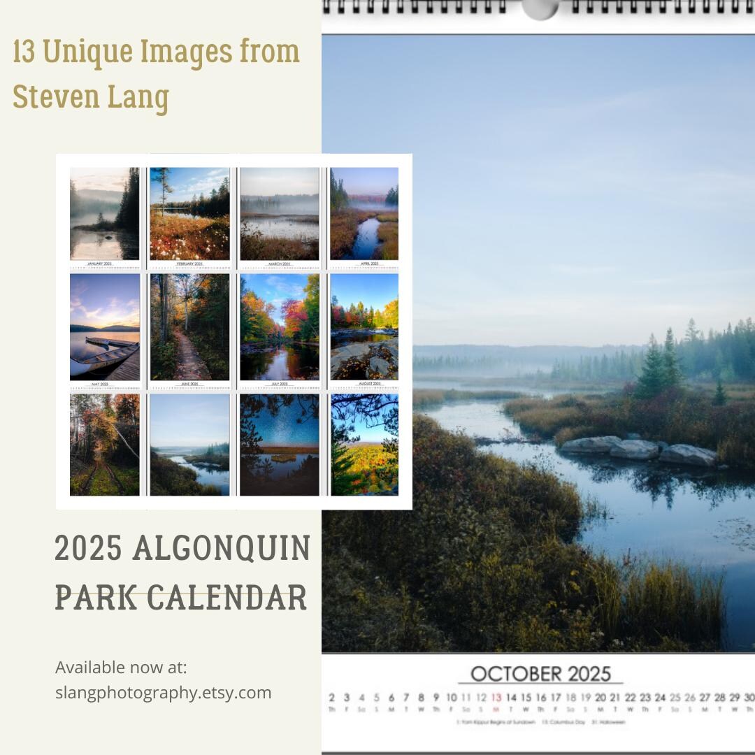 Algonquin Park 2025 Calendar, Algonquin Park Gift, Canada Calendar