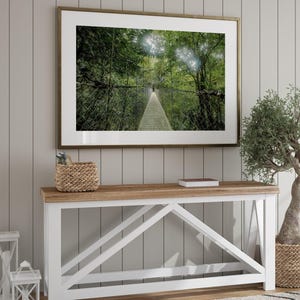 Costa Rica kunst aan de muur, foto hangende bruggen, Costa Rica fotografie, foto regenwoud, jungle Home Decor