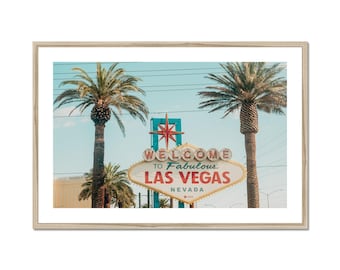Vintage Las Vegas Sign Photo Print: Nevada Road Trip Wall Art