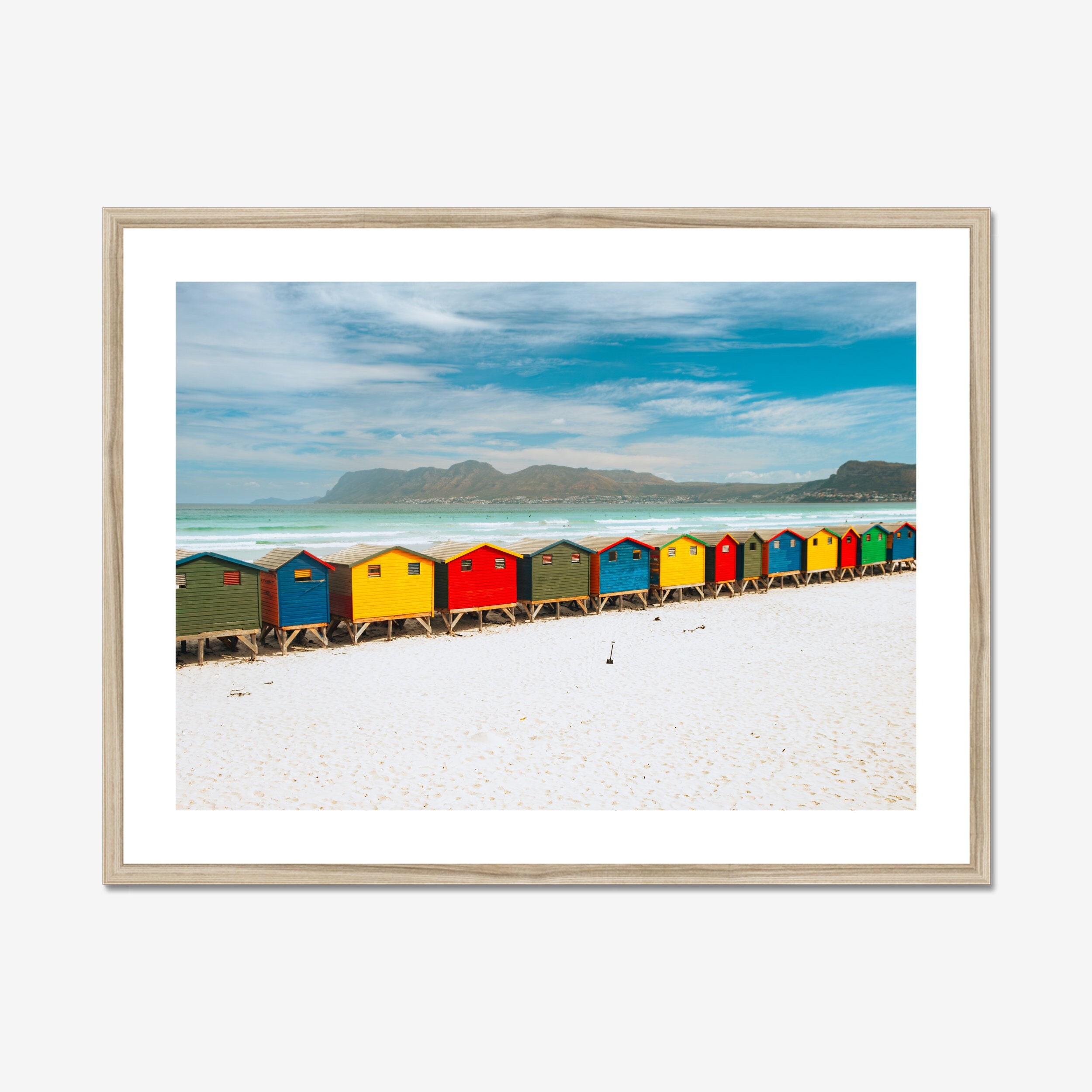 Muizenberg Chalets Print Cape Town Beach Photo South Africa Etsy Canada