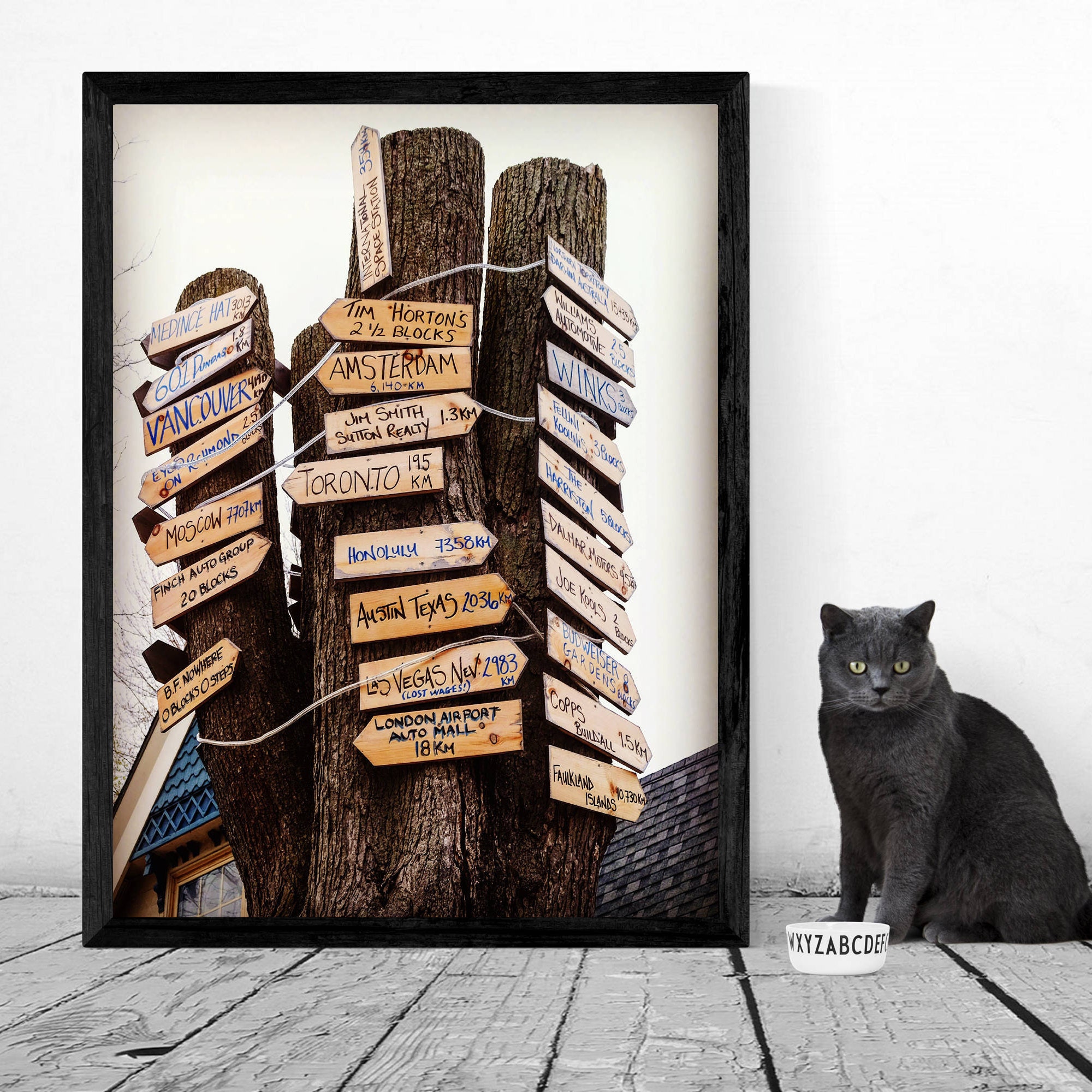 Canada Road Signs Print London Ontario Print Tim Hortons Etsy