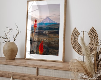 Impresión fotográfica del amanecer en el Cotopaxi: Fotografía de paisajes de Ecuador