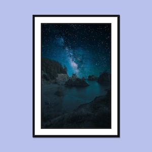 Oregon Coast Milky Way Print: Fine Art Astrophotography
