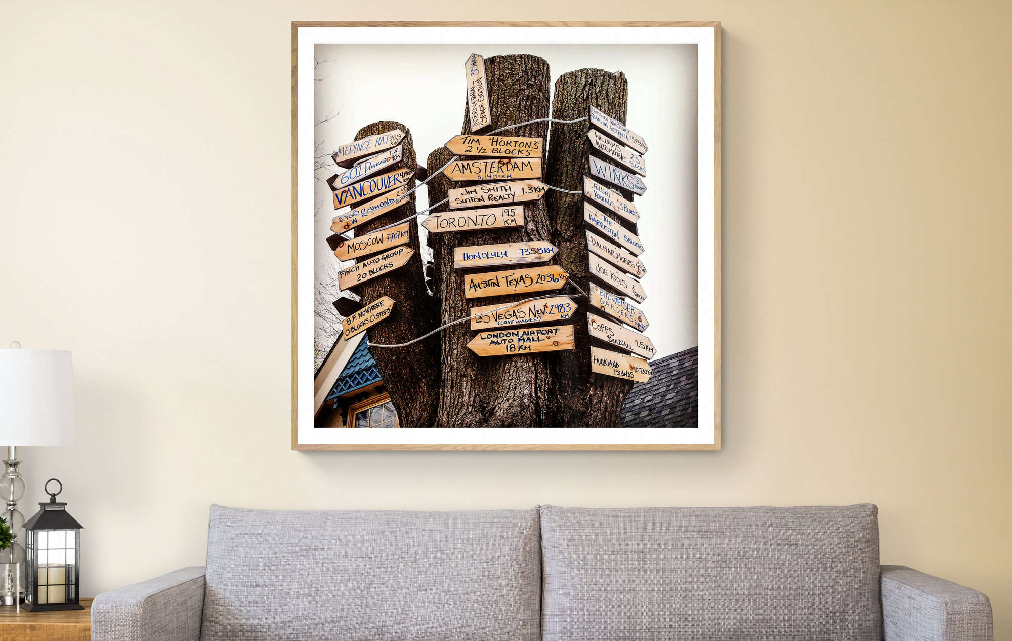 Canada Road Signs Print London Ontario Print Tim Hortons Etsy