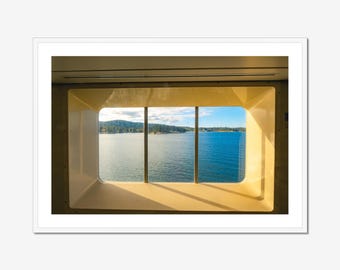 Vancouver Island Ferry Art, BC Coastal Photography, Pacific Northwest Print, Ocean Wall Decor