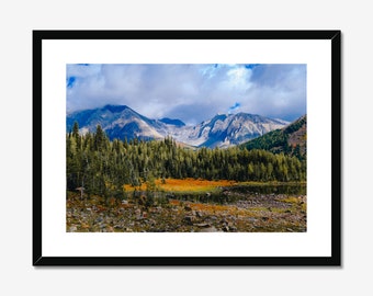 Fine Art Canada Mountain Print, Mountain Wall Art, Pocaterra Ridge Photo, Banff Wall Art, Banff Poster, Canada Wall Art