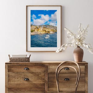 Impresión costera de Funchal Madeira, colorida fotografía de viajes del paisaje urbano de Portugal imagen 2