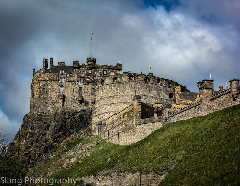 Edinburgh Castle Print Scotland Wall Art Edinburgh Print Etsy