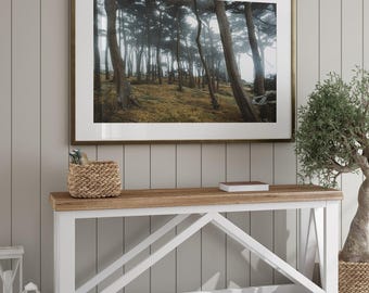 Fog at Land’s End Photo Print, Moody Forest Print, San Francisco Wall Art, Foggy Landscape Print, Moody Wall Art