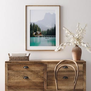 Emerald Lake Lodge Print, Yoho National Park, Banff Wall Art, Banff Photo, Canada Home Decor