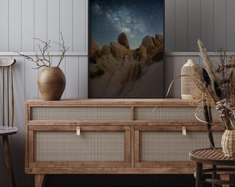 Desert Milky Way Photo, Joshua Tree Photo, Night Sky Photography, Milky Way Wall Art, Astrophotography, Desert Photography