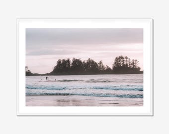 Tofino Sunset Print | Chesterman Beach Wall Art | Vancouver Island Coastal Photography | Ocean Sunset Decor
