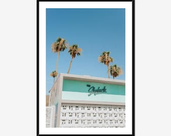 Skylark Hotel Palm Springs Print: Retro Mid-Century Desert Photo