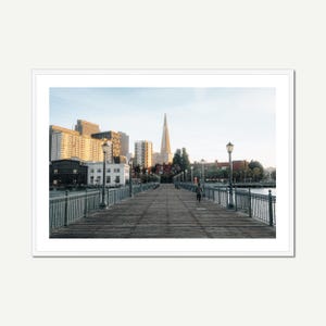 Pier 7 San Francisco Print, Urban Photography Wall Art, Transamerica Pyramid Photo, San Francisco California Wall Art Decor