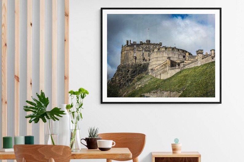 Edinburgh Castle Print Scotland Wall Art Edinburgh Print Etsy