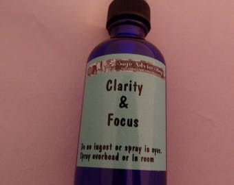 Floral and Citrus Essential Oil Mist 2 oz. blend of Geranium, Bergamot, Lemon, Ylang Ylang Essential Oils promotes Clarity & Focus