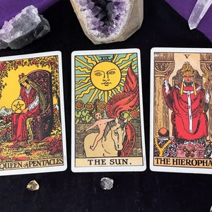 Tarotlezen 3-kaart online betaalbare tarot via e-mail, elk aandachtsgebied