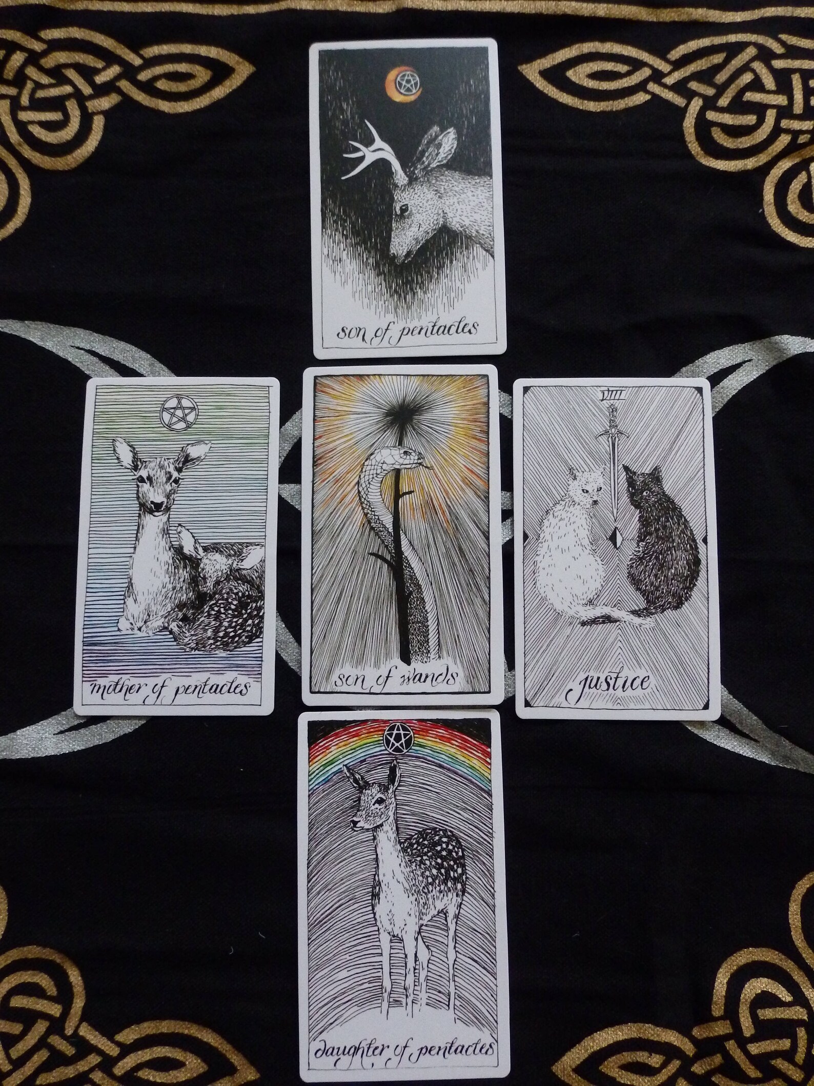 Tarot Reading 5 Card Reading Using the Deck Pictured Any Etsy