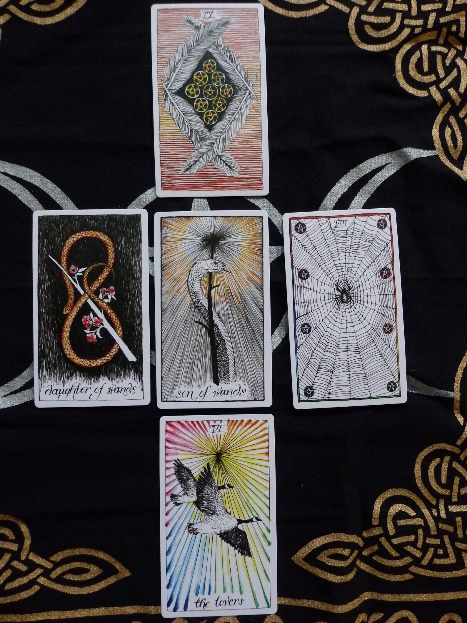 Tarot Reading 5 Card Reading Using the Deck Pictured Any Etsy