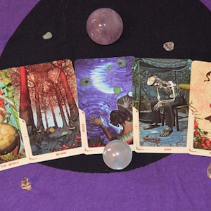 Leitura de tarô Leitura de 5 cartas usando Santa Muerte - qualquer área de foco - tarô acessível