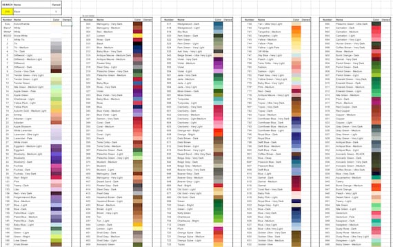 Dmc Color Chart Pdf | lupon.gov.ph