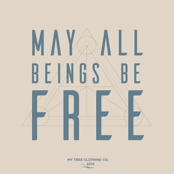 May All Beings Be Free | Digital Art | Buddhist Art | Sacred Geometry | Mettā Meditation | Wall Art | Buddhist Gift | Housewarming Gift