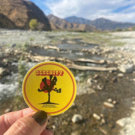 Serenity 2" Joshua Tree Sticker | Alcoholics Anonymous | 12 Step Recovery Sponsor-Sponsee Gifts | Alateen Al-Anon Sticker | Clean And Sober