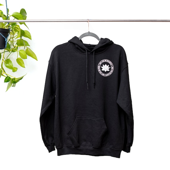 Buddhist Gift-May You Be Peaceful-May You Be Happy-May You Be Free Black Pullover Hoodie | Buddhist Loving Kindness | Mettā Meditation