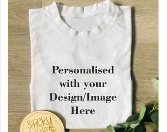Children's Custom Design/Photo T-Shirt - Personalised Designs Custom Bespoke Your Text Here