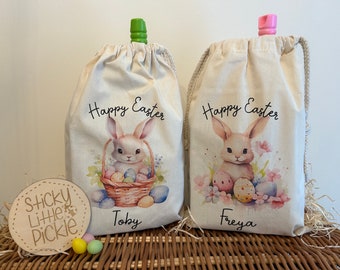 Personalised Easter Bag - Egg Hunt Easter Basket Children’s Gift Bunny