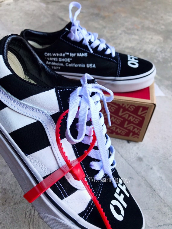off white inspired vans