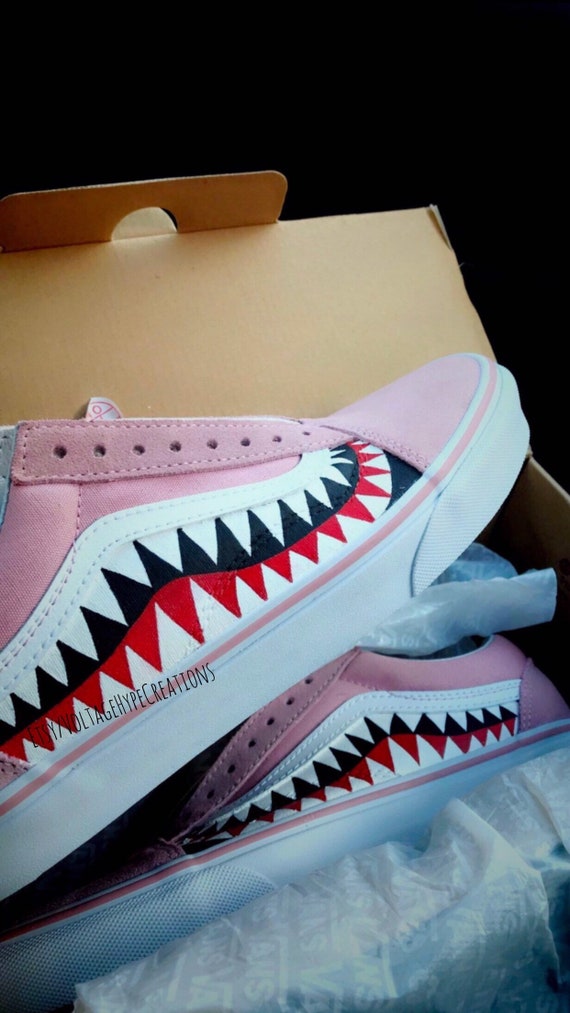 pink bape vans