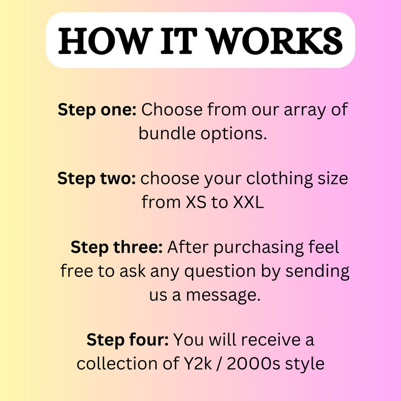 Y2k/2000s Style Bundle, 2000s Mystery Box, Y2k Aesthetic Style Clothing ...