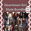 Downtown Girl Style Bundle, Downtown girl aesthetic mystery box, personal downtown style bundle clothes. product logo