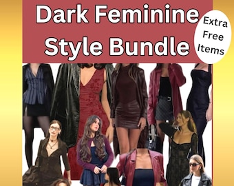 Dark Feminine Style Bundle mystery box, Dark feminine girl, Dark feminine Clothing.