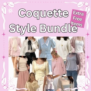Coquette Aesthetic Style Bundle, girly coquette, aesthetic clothes, Coquette thrift pack, mystery box.