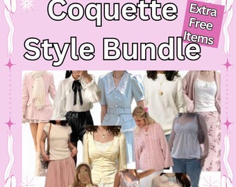 Coquette Aesthetic Style Bundle, girly coquette, aesthetic clothes, Coquette thrift pack, mystery box.