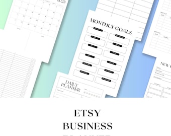 Etsy Business Planner, Small Business Calendar, Etsy planner, 2025 planner, 2025 Calendar, Simple Calendar, Simple Planner, Business planner