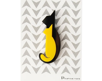 Cat brooch, FREE SHIPPING
