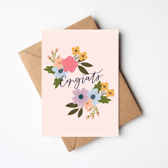 Congrats Greeting Card Congrats Greeting Card
